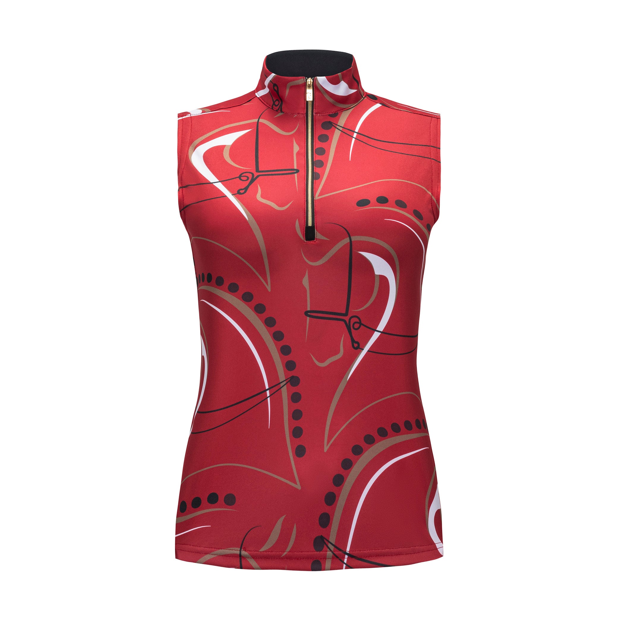 Simply Sleeveless Sun Shirt, Dressage Red