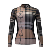 Bit Plaid, Black Sun Shirt w/mesh