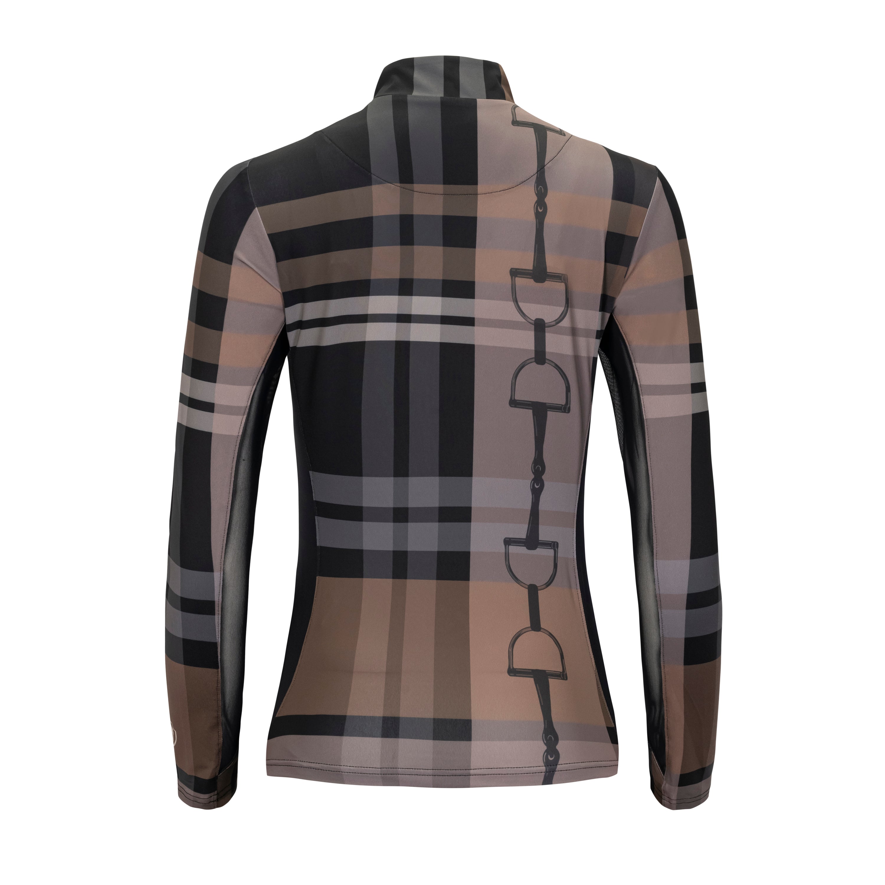 Bit Plaid, Black Sun Shirt w/mesh