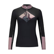 J. Robbins - Dressage/Diamond, Black Sun Shirt w/MESH