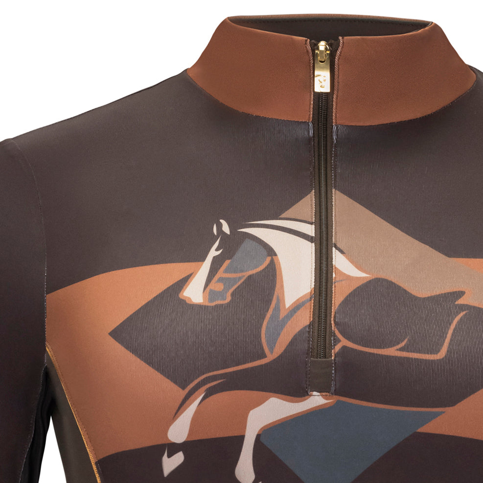 J. Robbins - Equis/Diamond, Chocolate Sun Shirt w/MESH