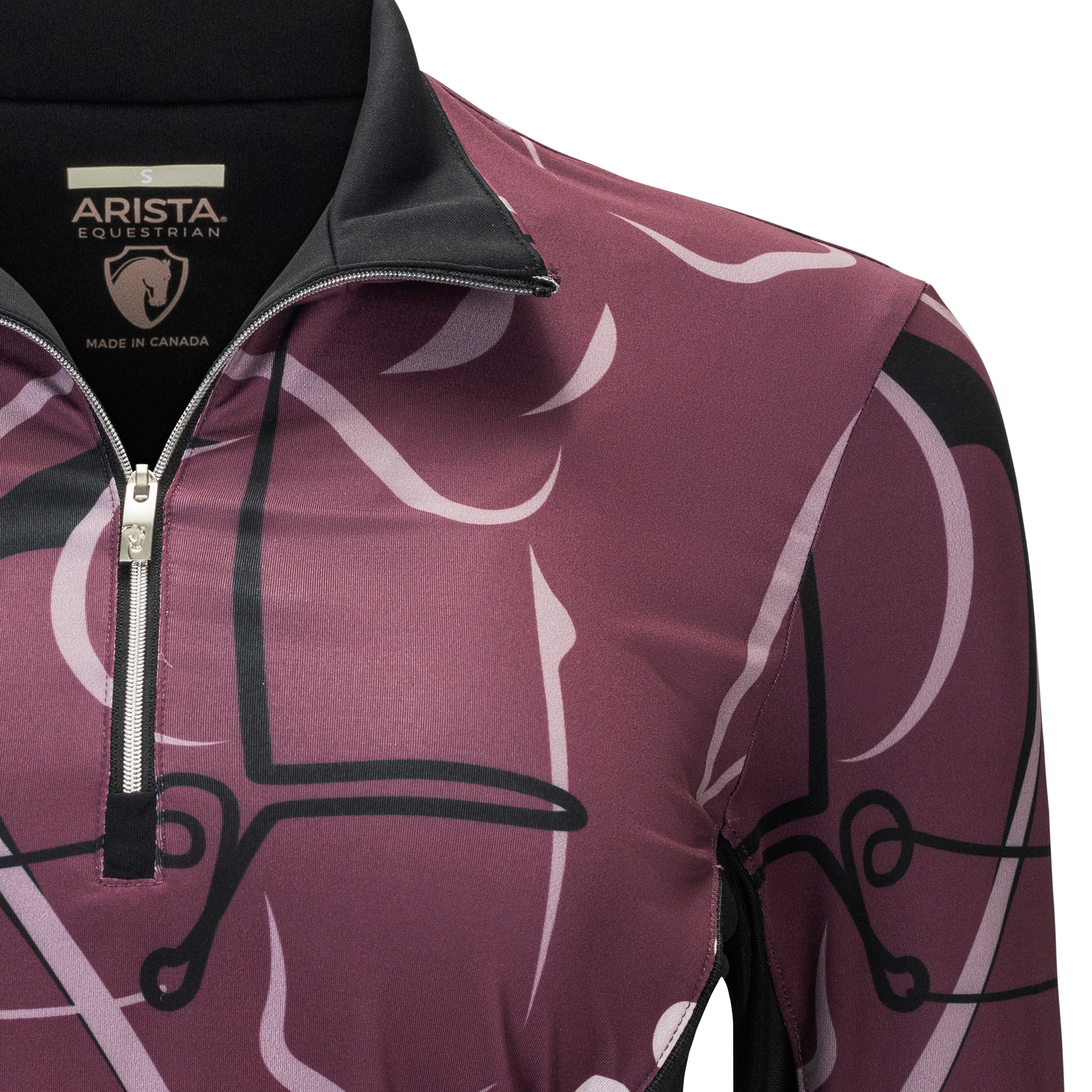 J. Robbins -"Poise", Garnet Sun Shirt w/MESH