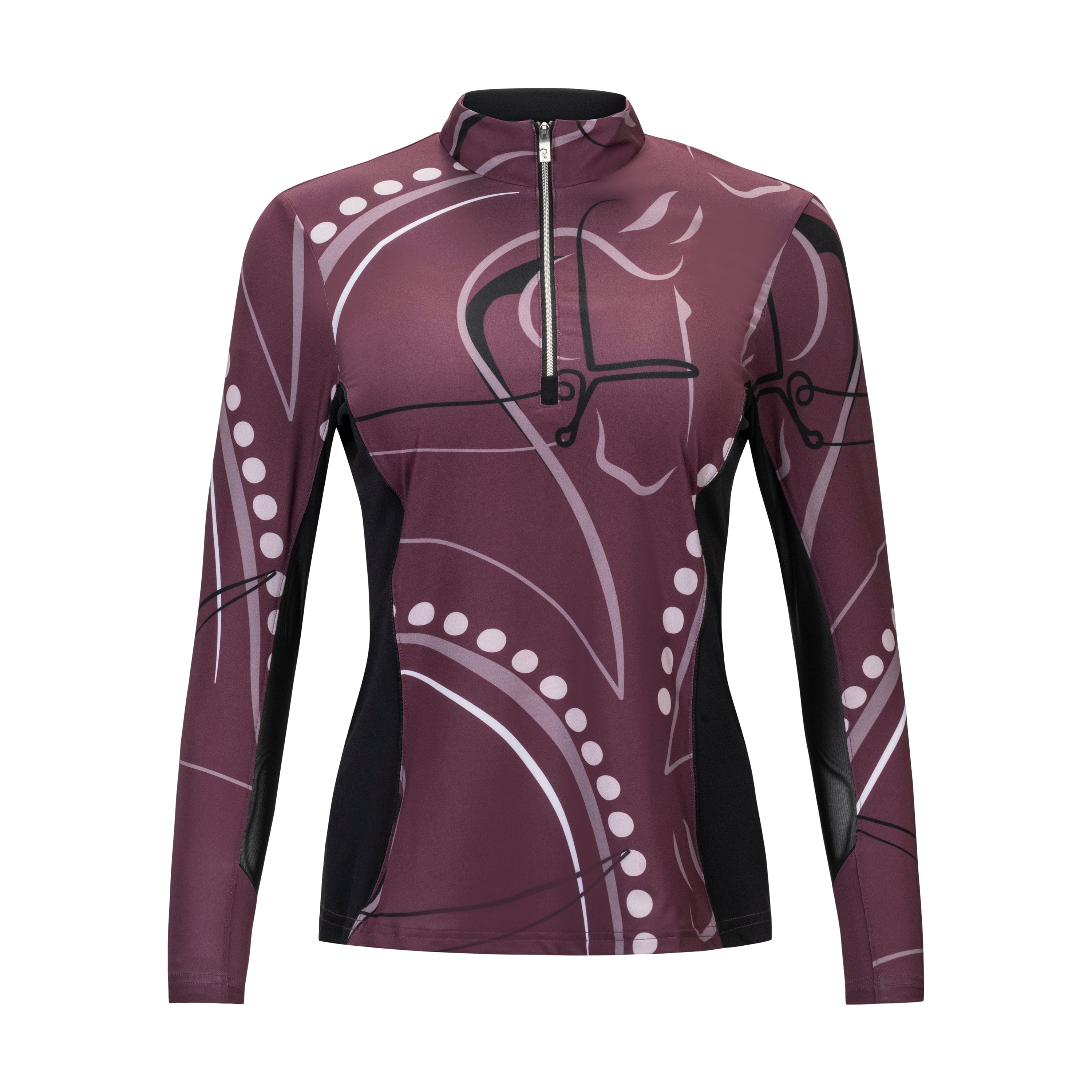 J. Robbins -"Poise", Garnet Sun Shirt w/MESH