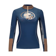 J. Robbins - Hunter/Rings, Navy Sun Shirt w/MESH