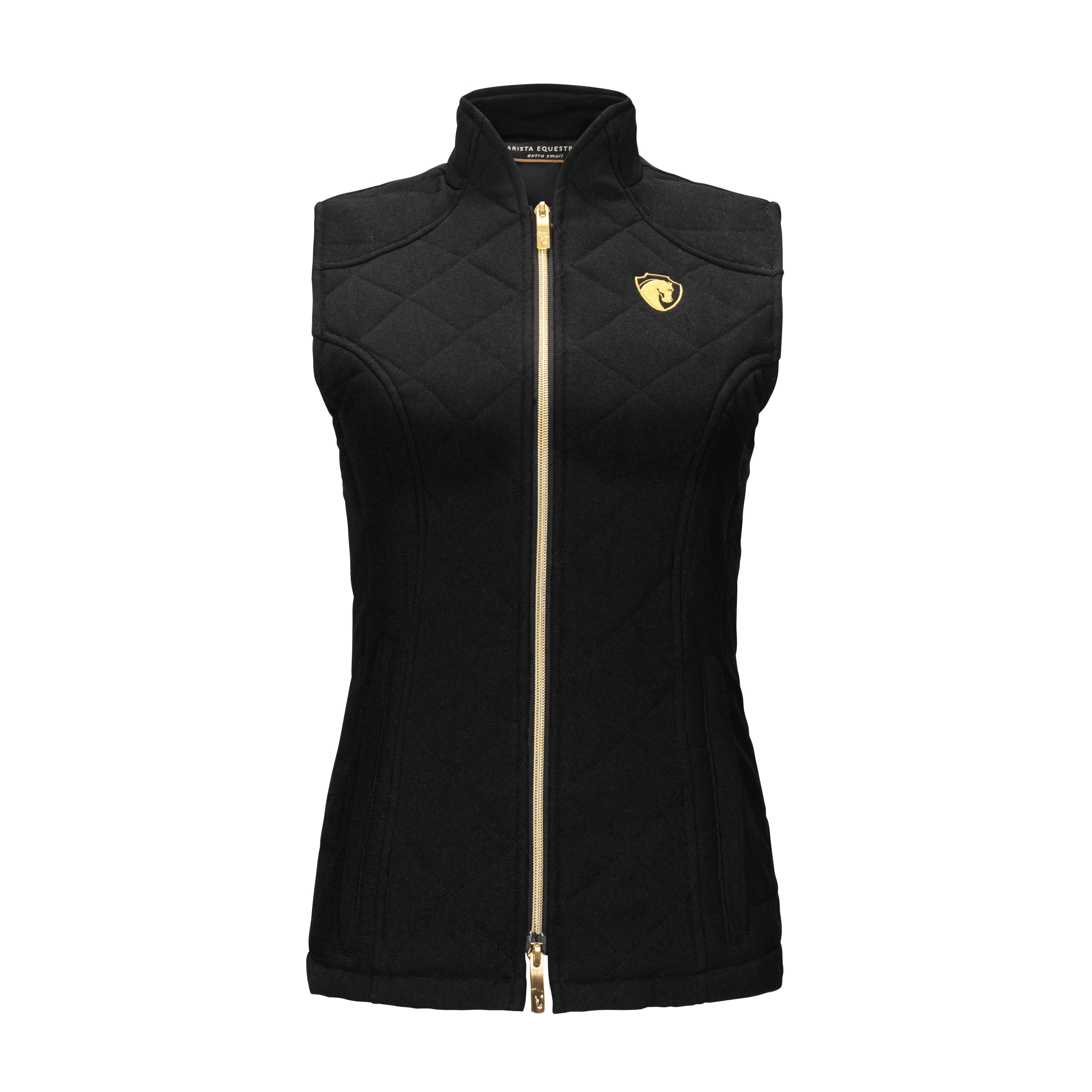 Quilted Iconic Bit Vest, Black