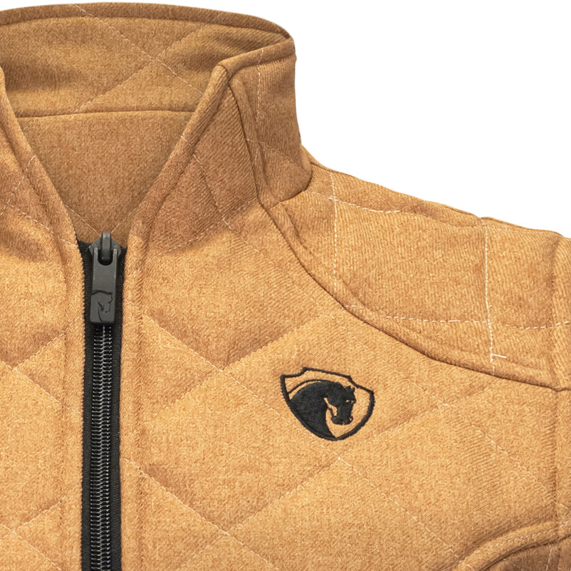 Quilted Iconic Bit Vest, Amber