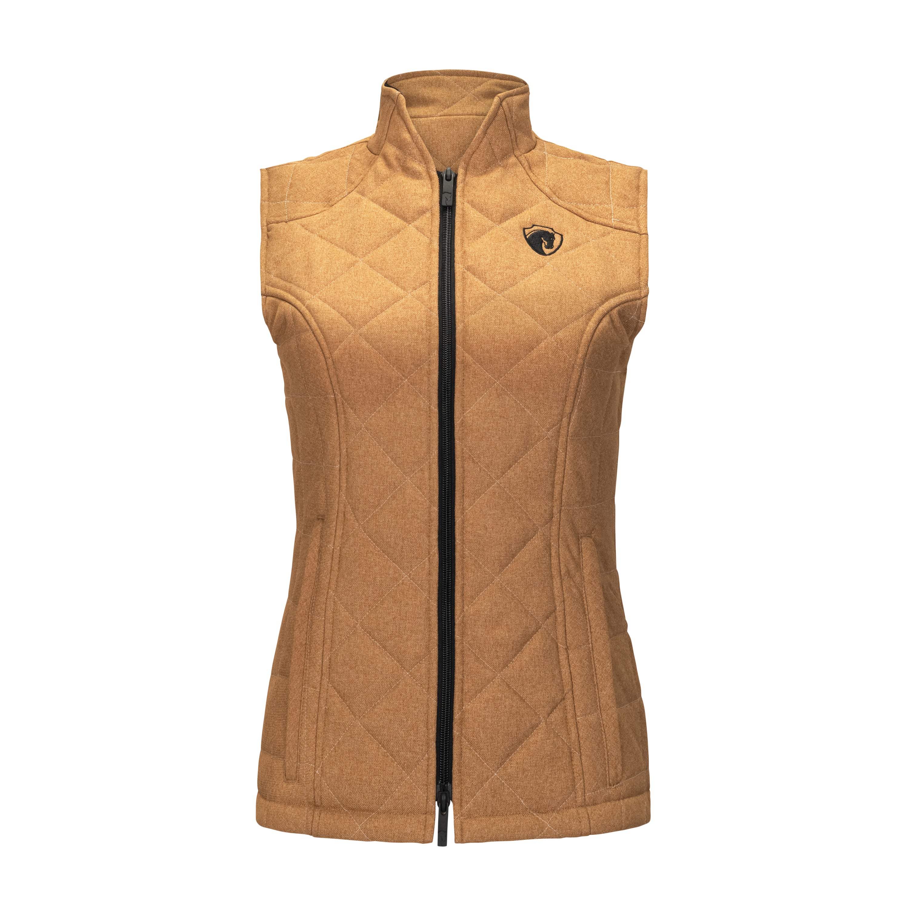Quilted Iconic Bit Vest, Amber