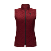 Quilted Iconic Bit Vest, Garnet