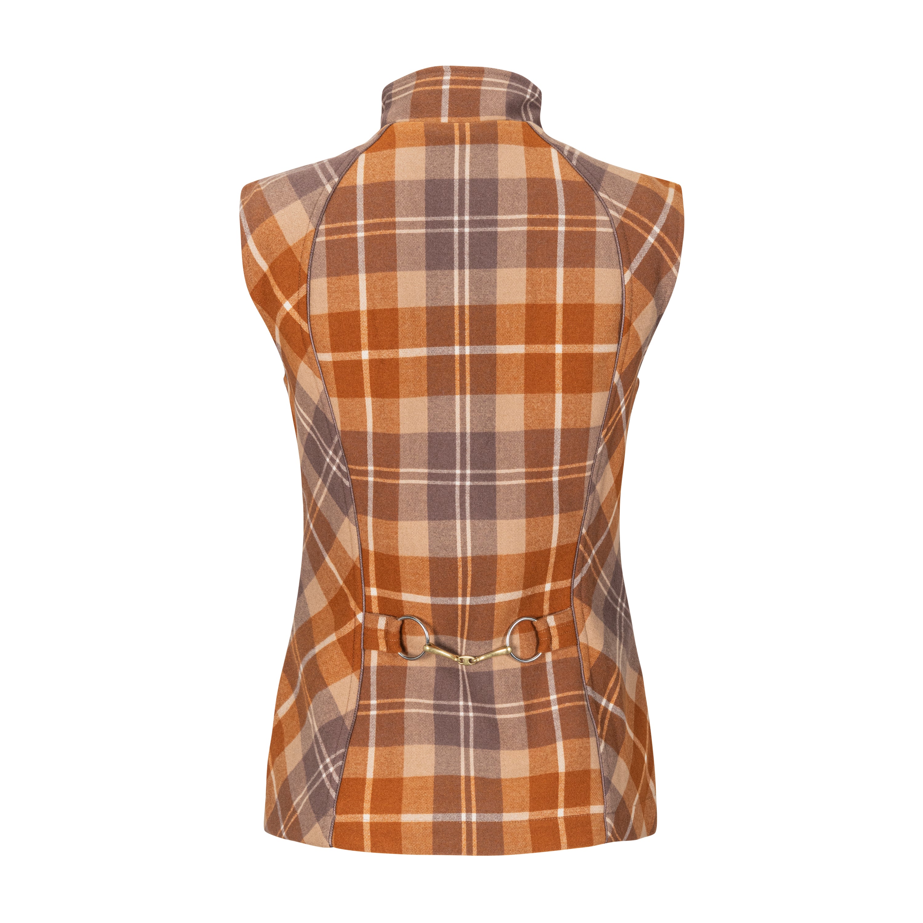 Heritage Washable Wool Plaid Vest, Copper
