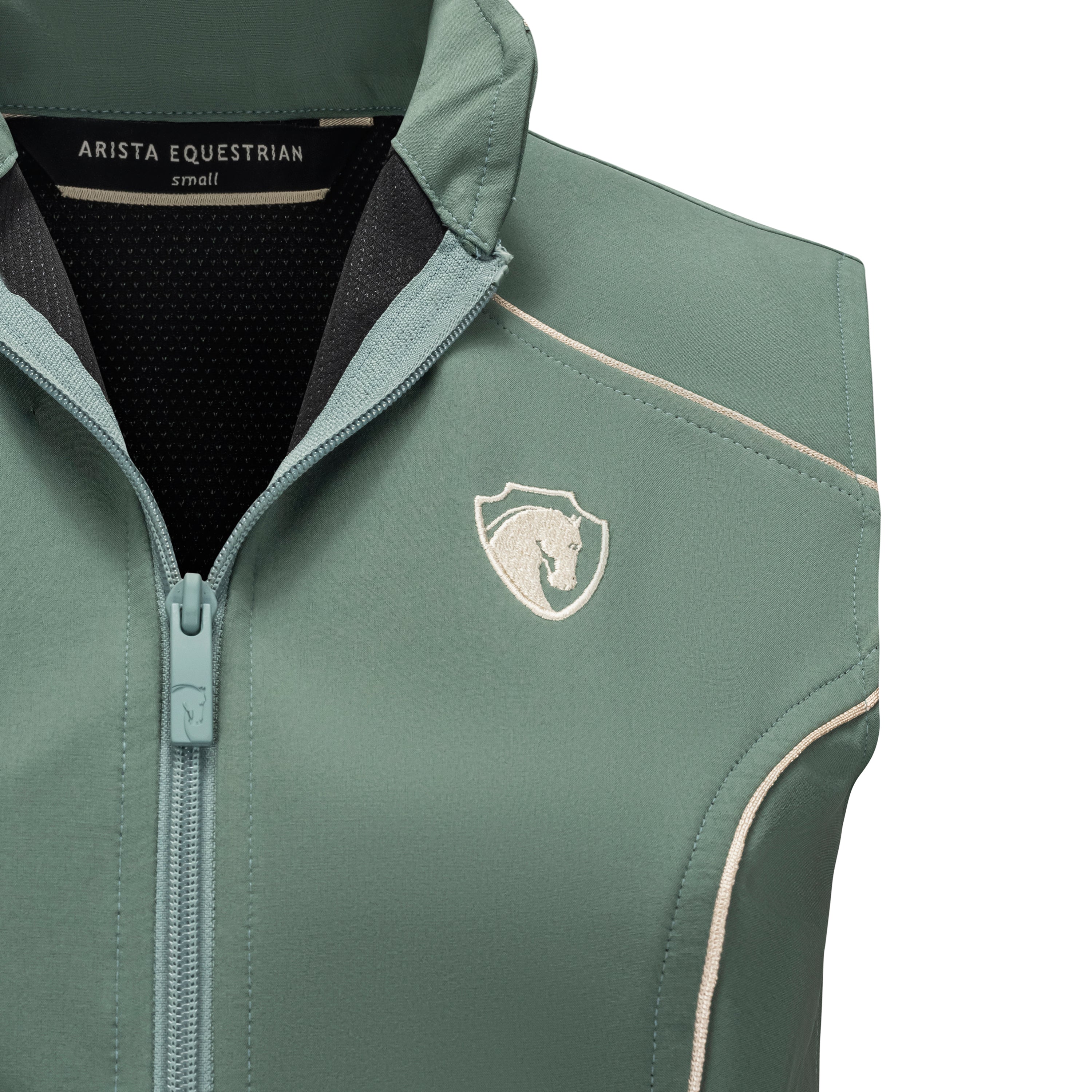 Iconic Bit Vest, Eucalyptus w/Oatmeal