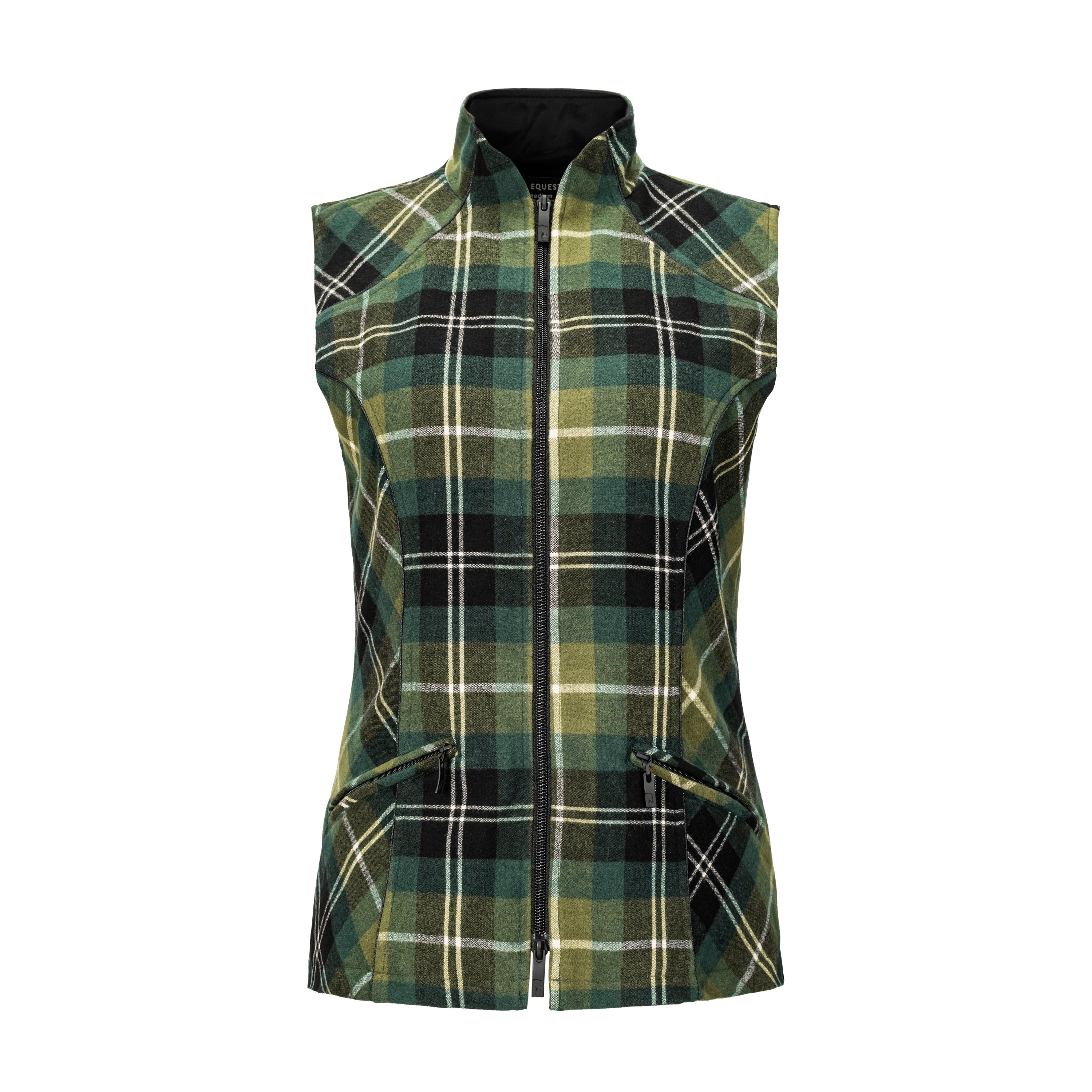 Heritage Washable Wool Plaid Vest, Juniper