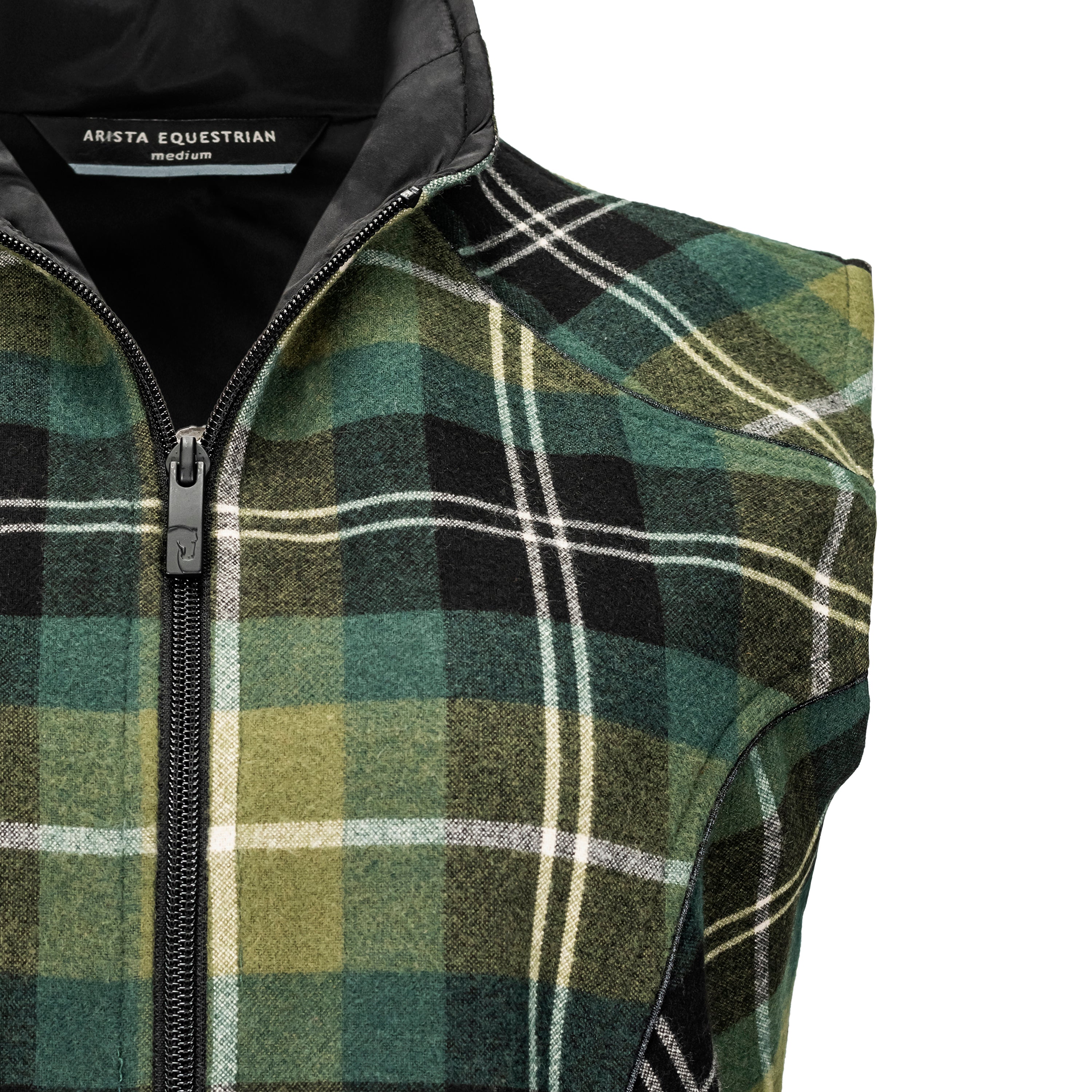 Heritage Washable Wool Plaid Vest, Juniper