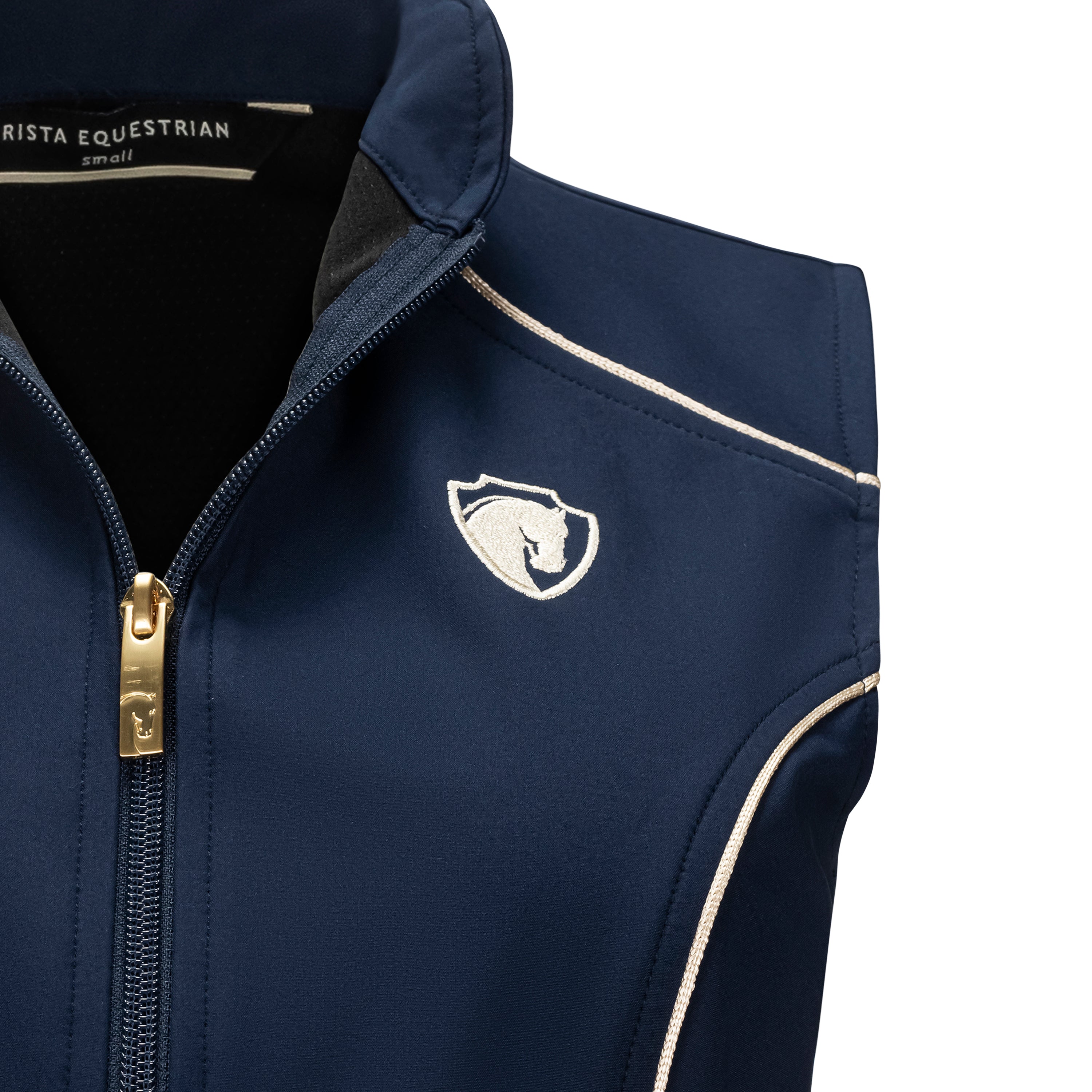 Iconic Bit Vest, Navy W/ Oatmeal