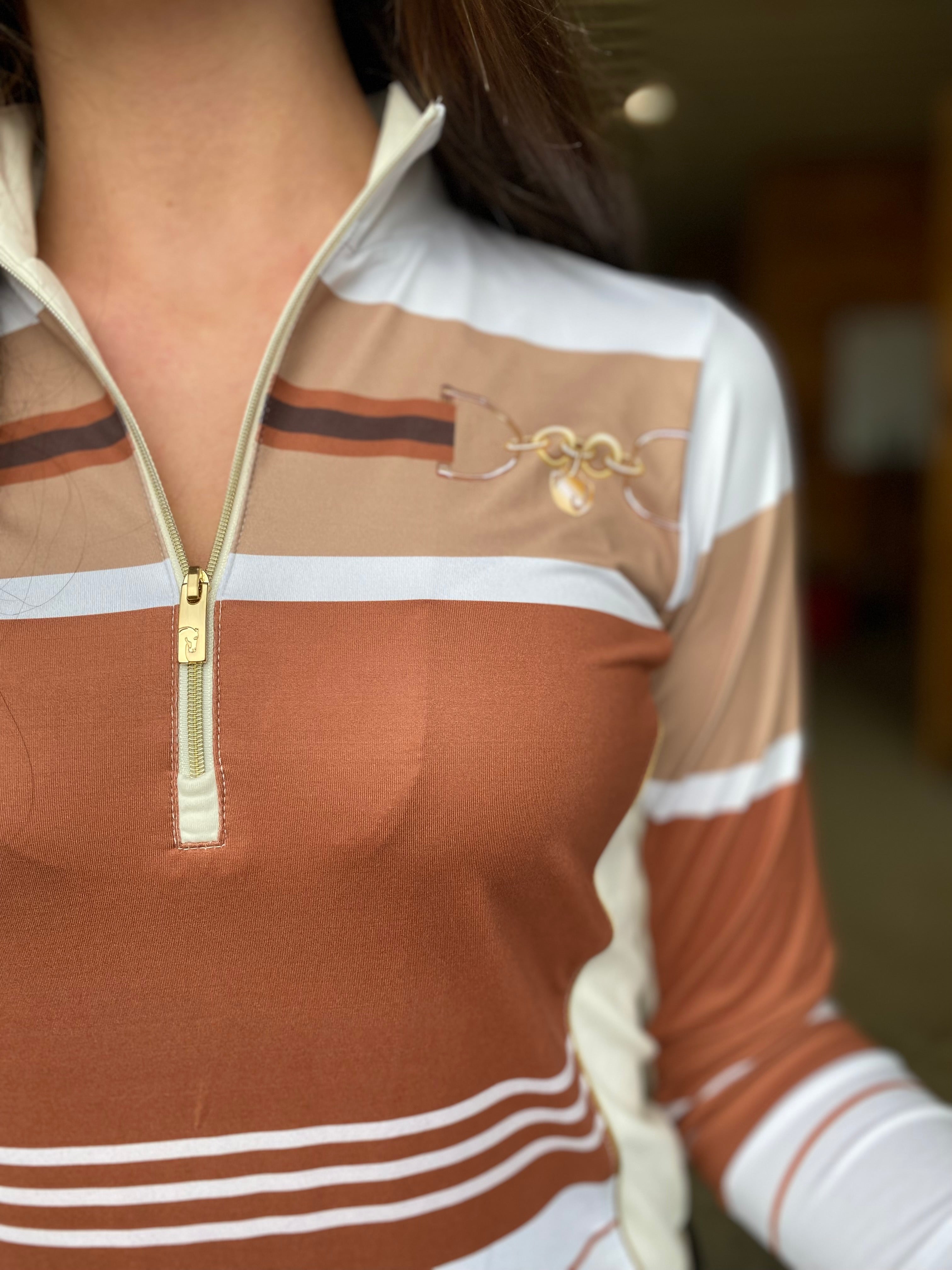 Charmed Quarter Zip, Champagne/Rustica