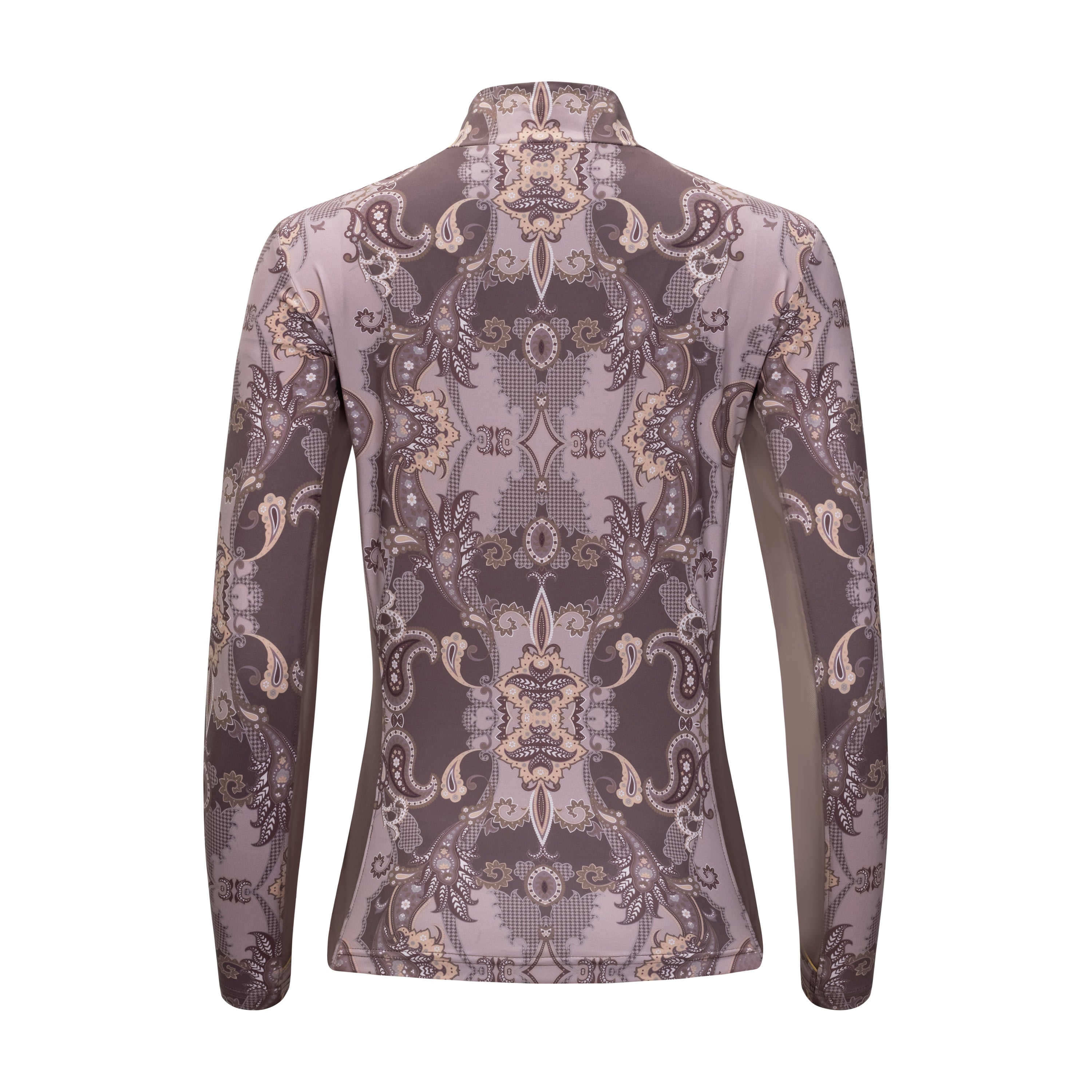 Houndstooth Paisley, Fig Sun Shirt w/MESH