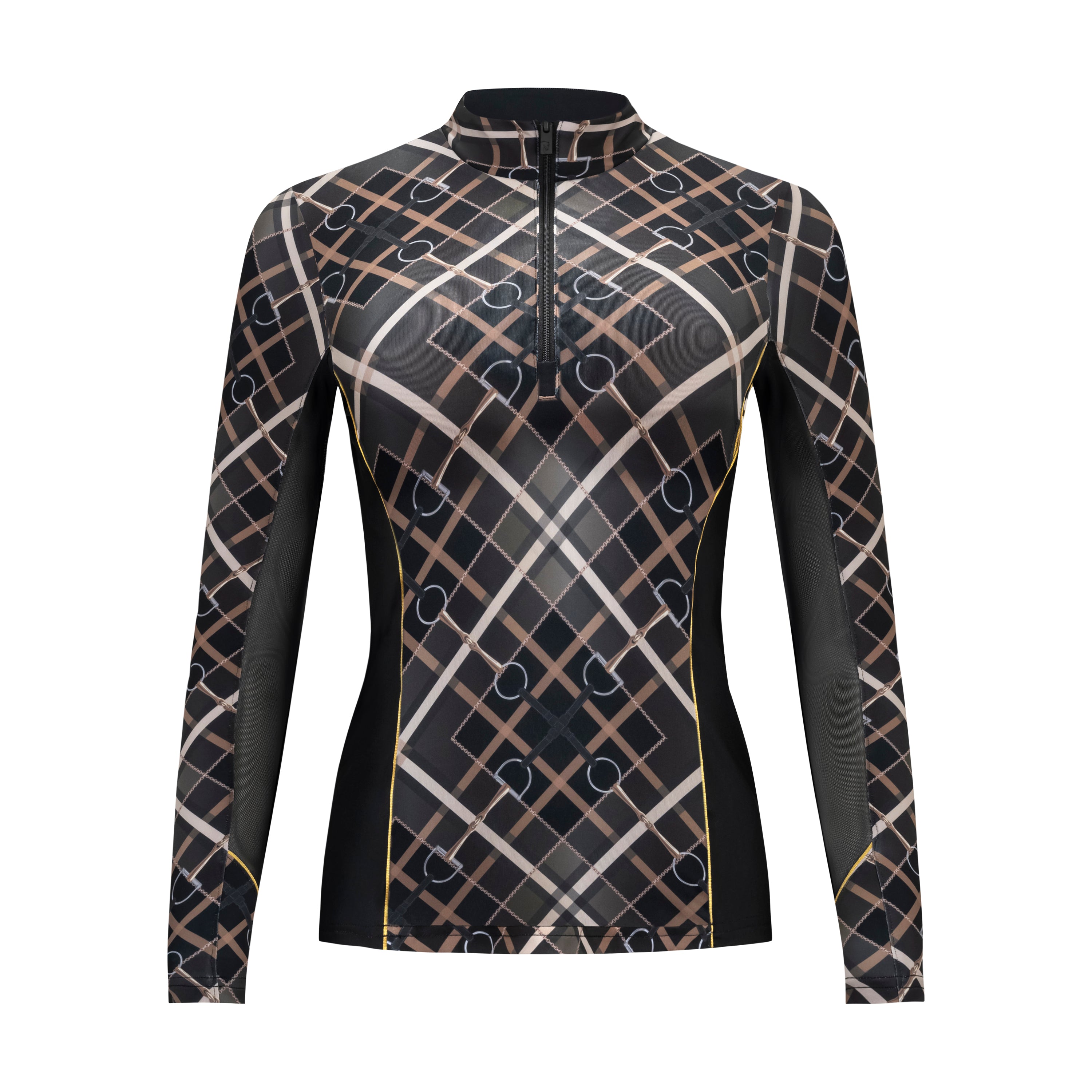 Bits n' Bars, Black Sun Shirt w/Mesh