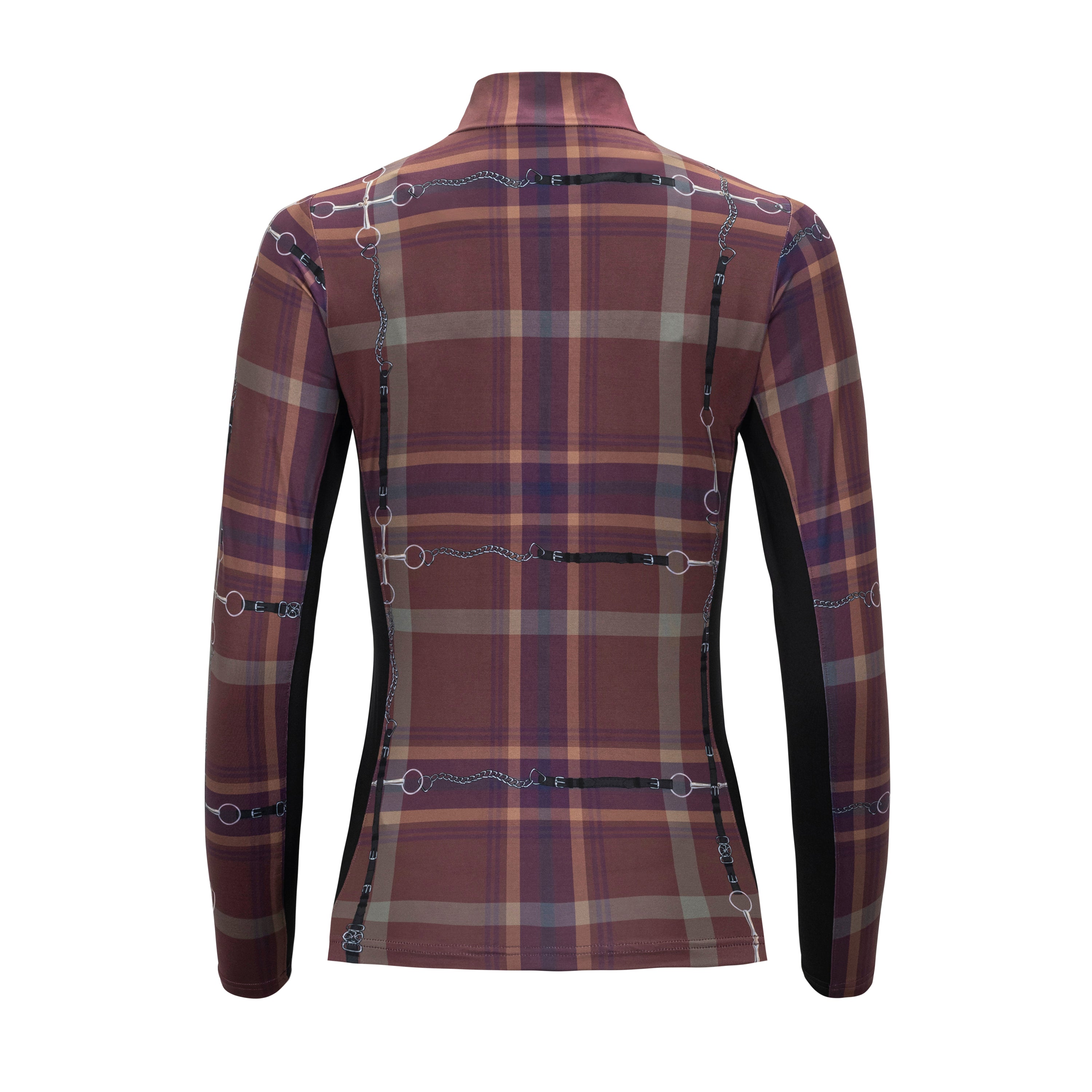 Dressage Plaid, Black Sun Shirt