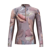 Petals, Fig Sun Shirt w/Mesh Half Zip