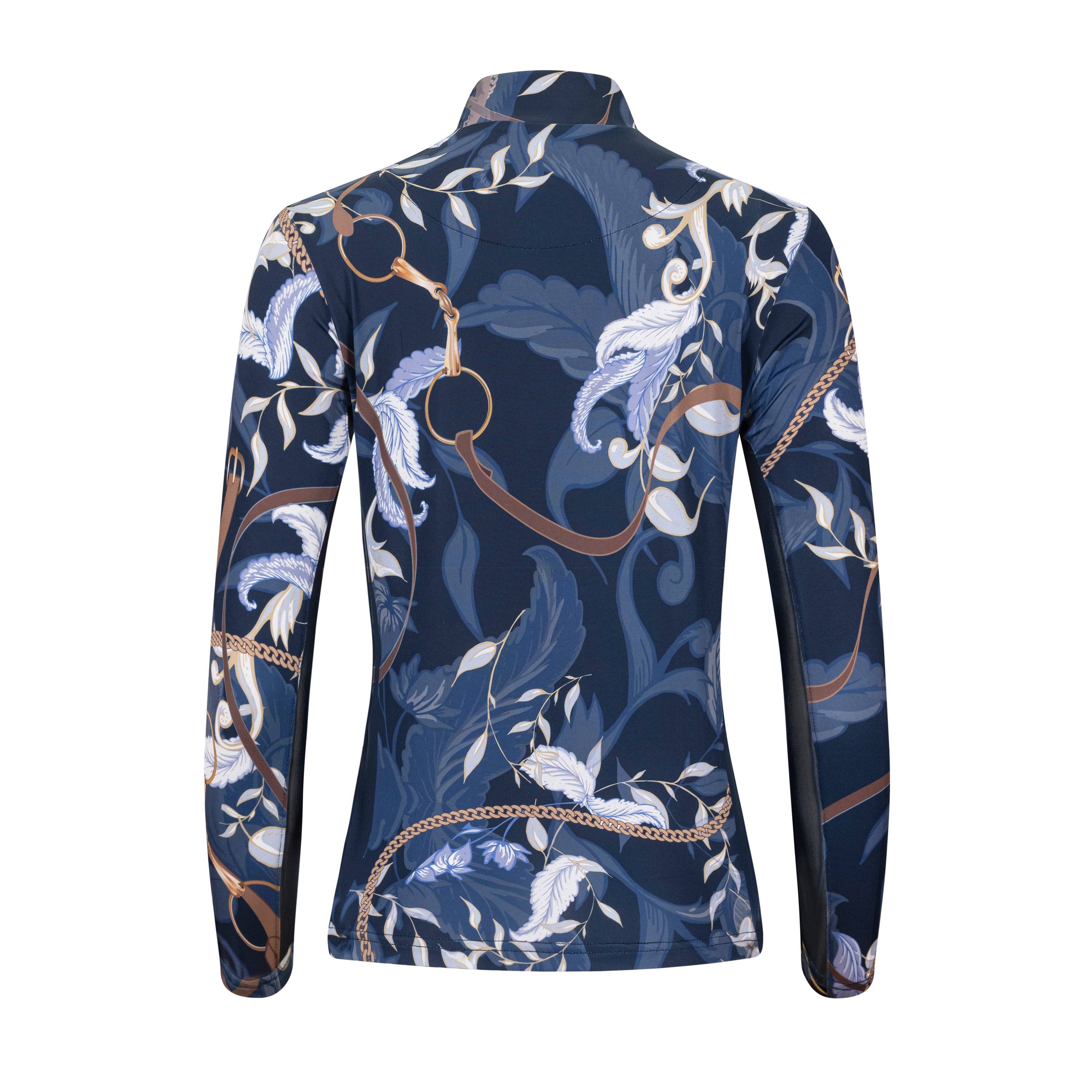 Fleur with Reins, Navy Sun Shirt w/Mesh