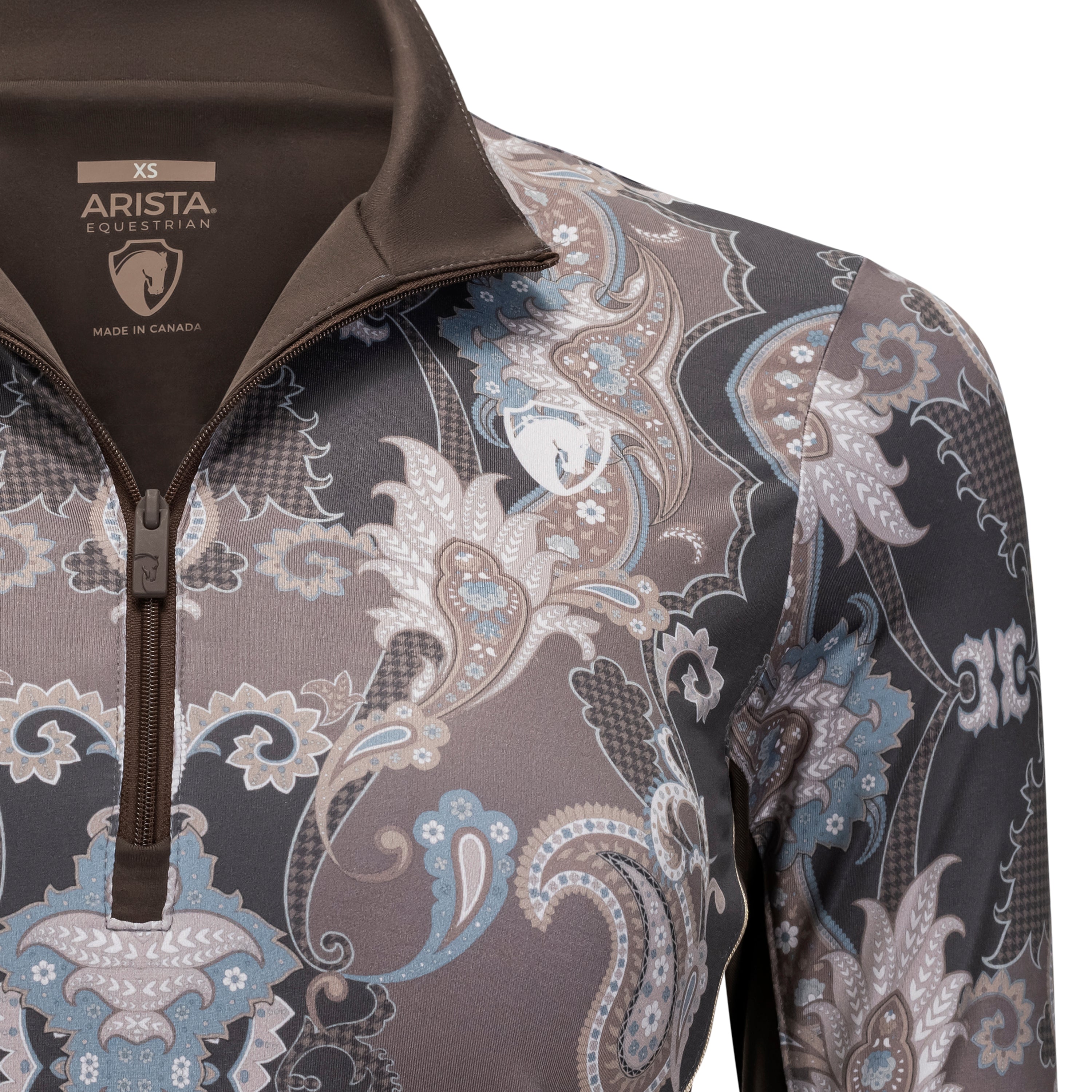 Houndstooth Paisley, Mulch Sun Shirt