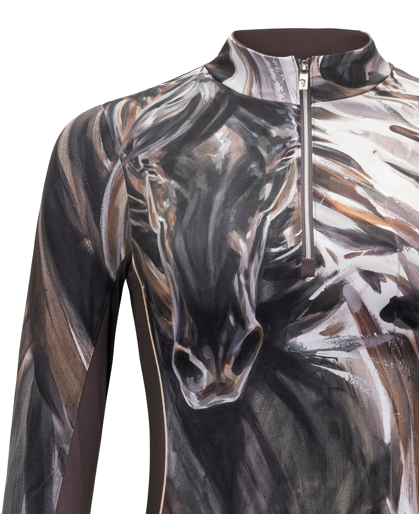 Elise Genest 'Charge' Sun Shirt, Fig w/ Mesh
