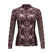 Filagree, Oxblood Sun Shirt w/Mesh