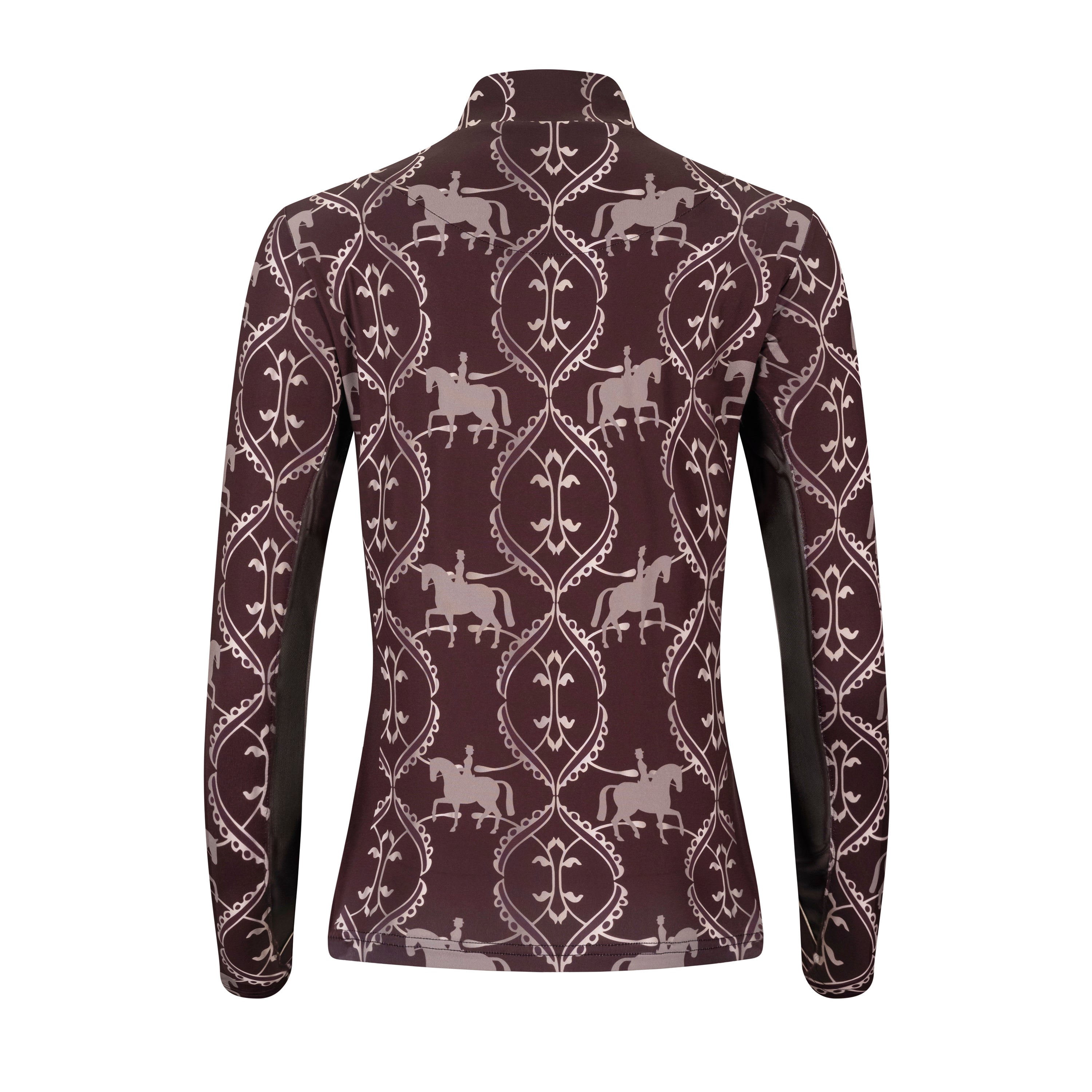 Filagree, Oxblood Sun Shirt w/Mesh