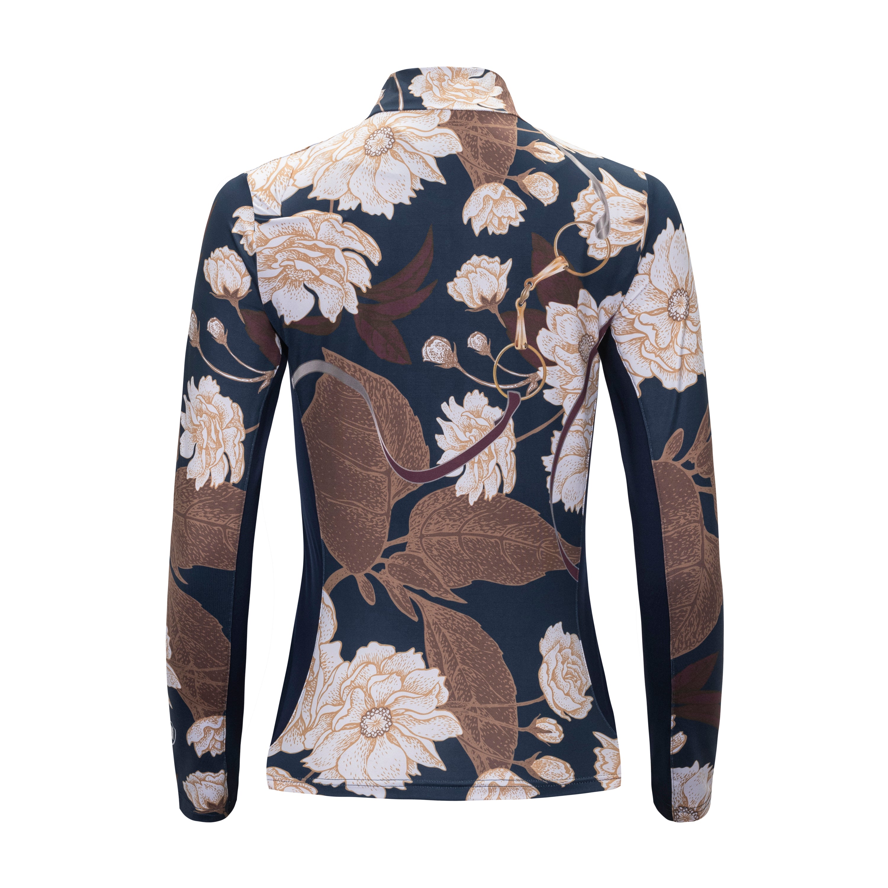 Floral Reins, Navy Sun Shirt