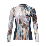 Elise Genest 'Fabuloso' Sun Shirt, Sapphire w/ Mesh