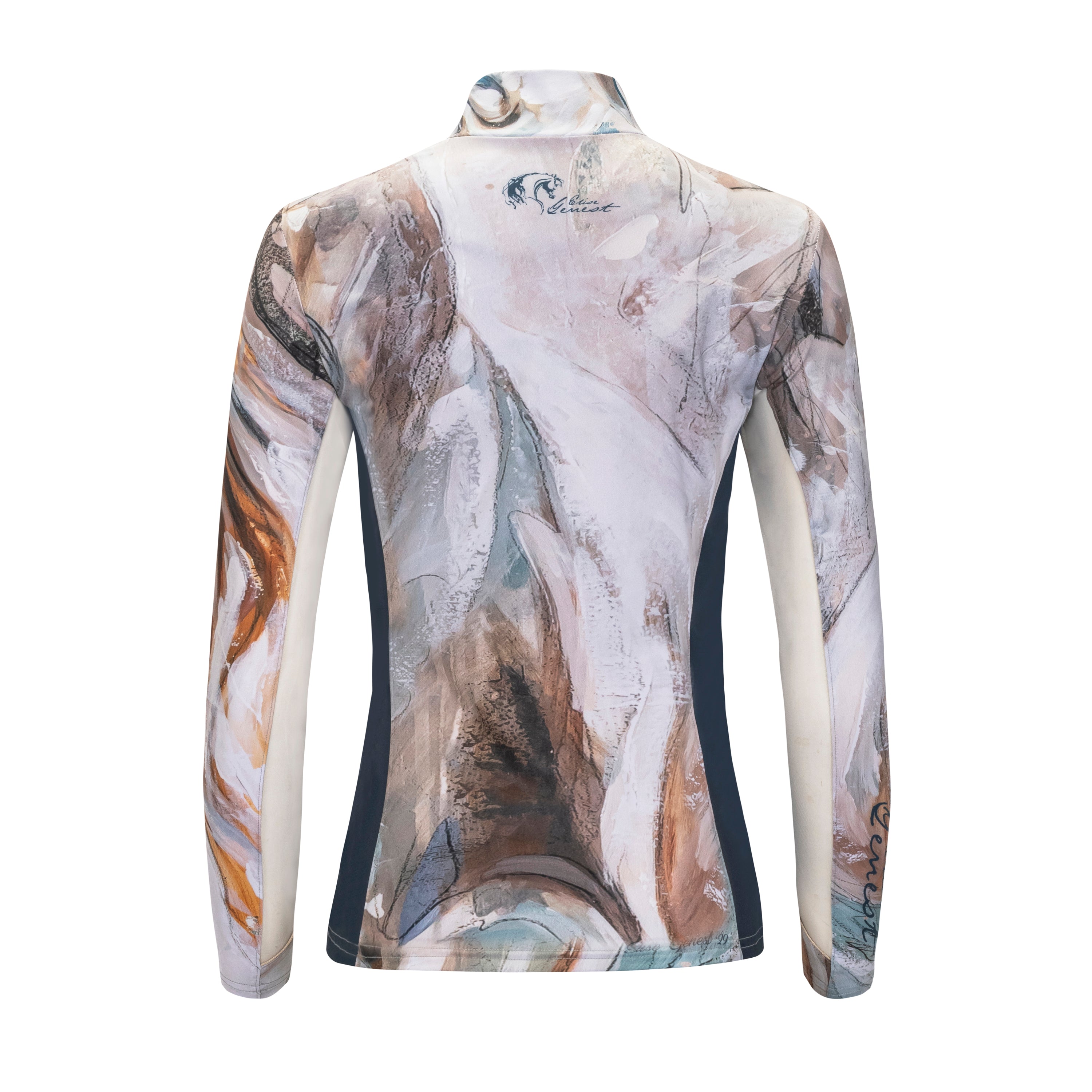 Elise Genest 'Fabuloso' Sun Shirt, Sapphire w/ Mesh