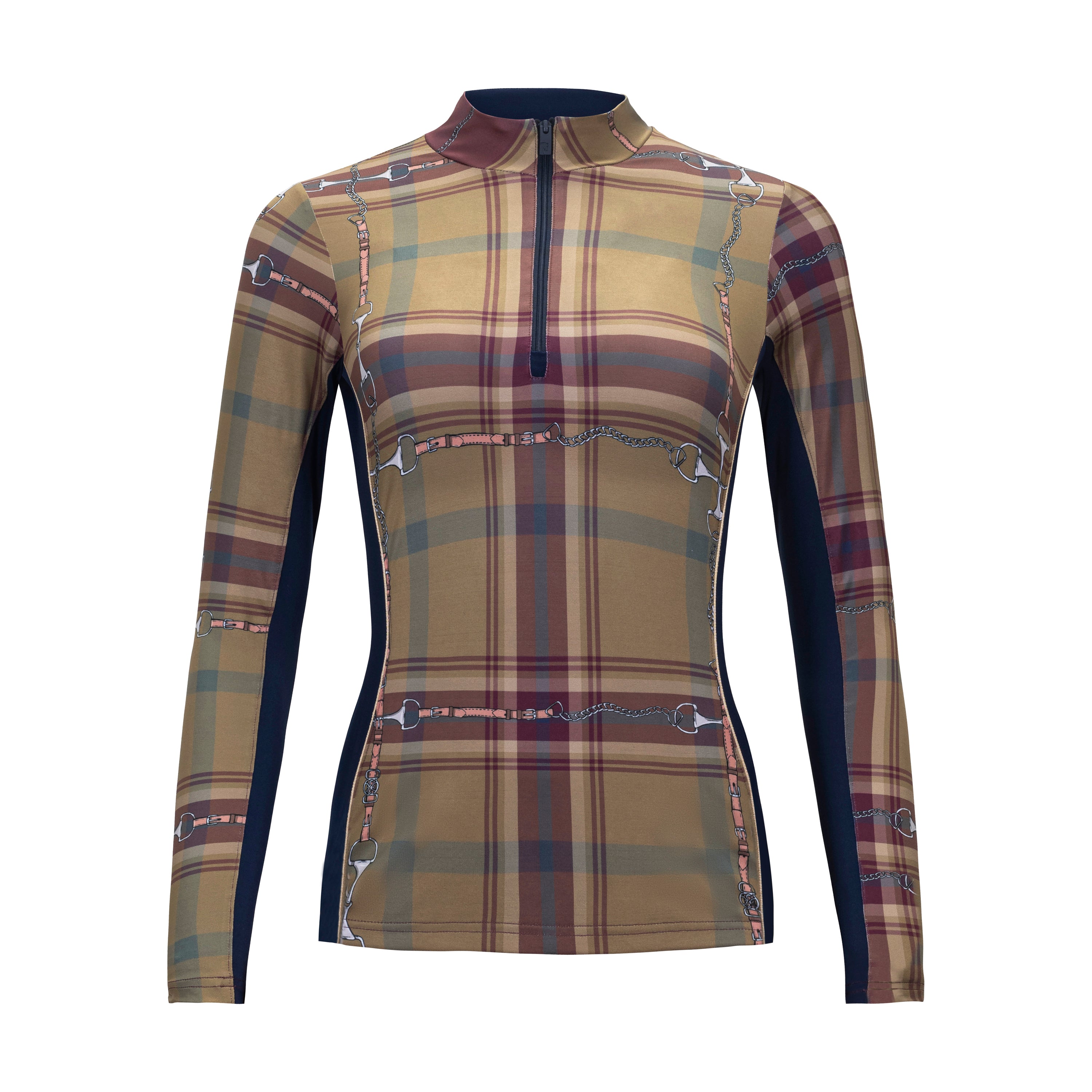 Hunter Plaid, Navy Sun Shirt