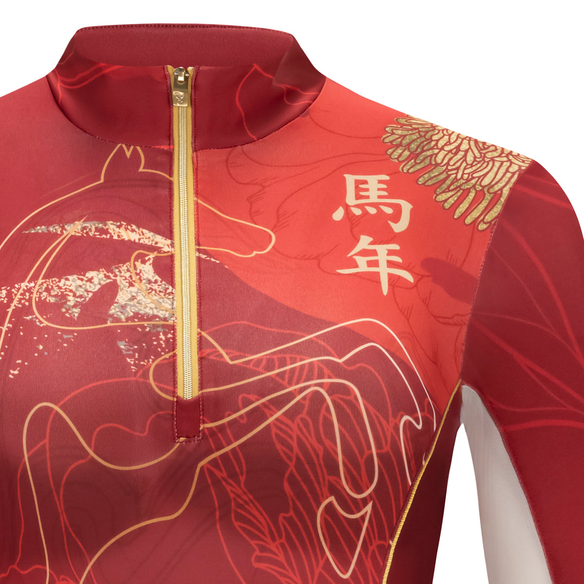 Year of the Horse, Red Sun Shirt w/Mesh
