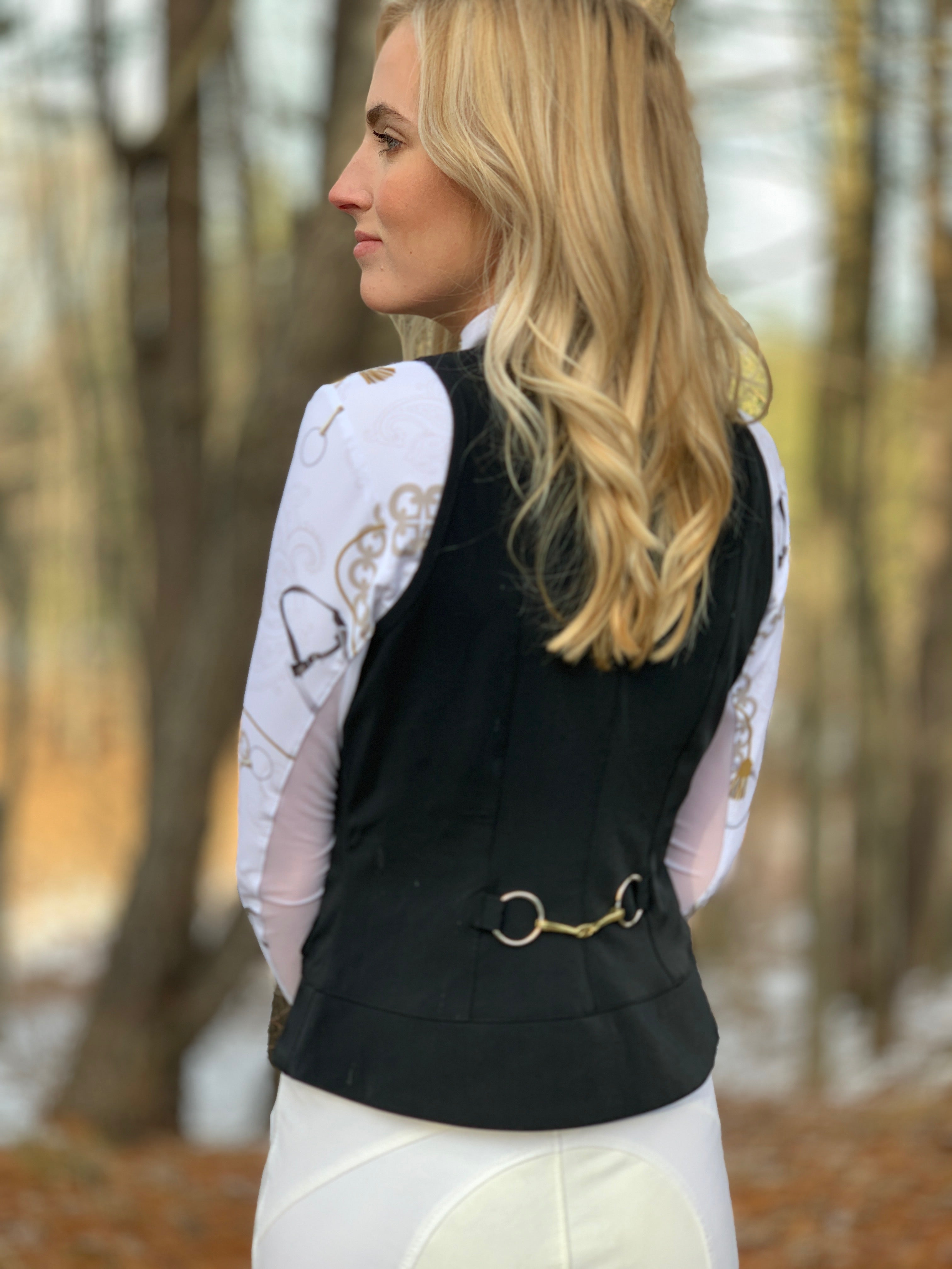 Dressage Vest, Black - Clearance-NO RETURNS