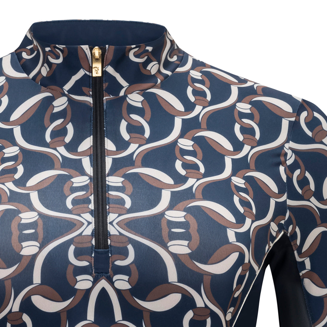Buckles, Navy Sun Shirt w/Mesh