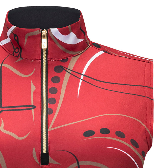 Simply Sleeveless Sun Shirt, Dressage Red