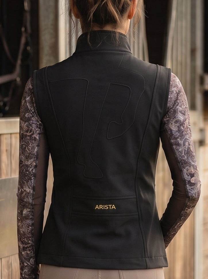 Dressage Silhouette Vest, Black