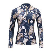 Hydrangea, Navy Sun Shirt w/MESH