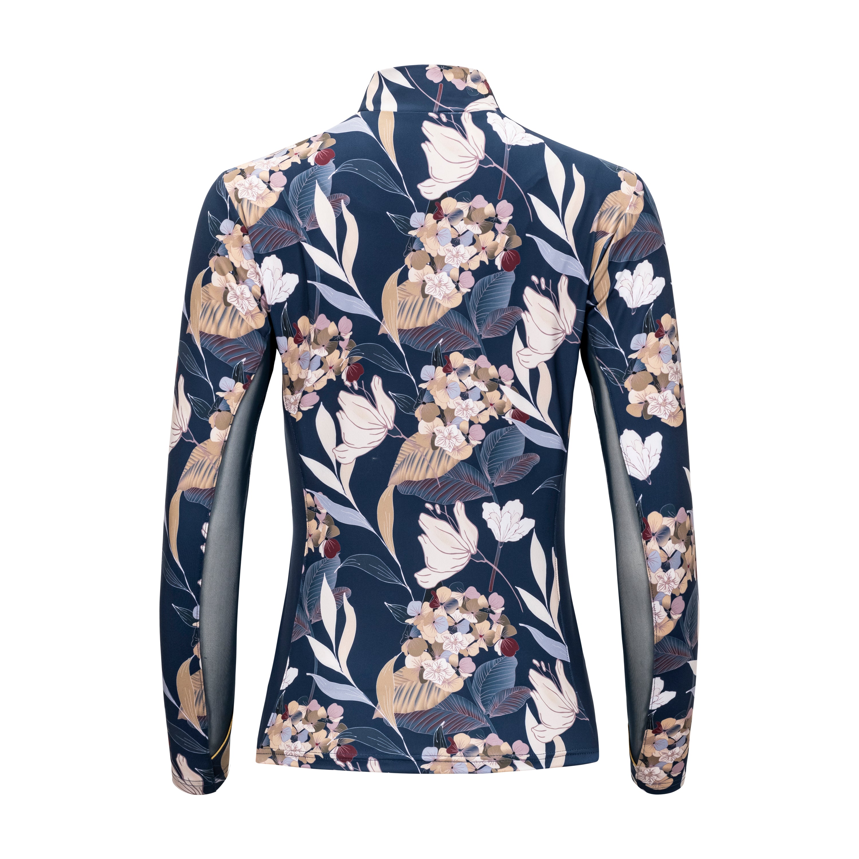 Hydrangea, Navy Sun Shirt w/MESH