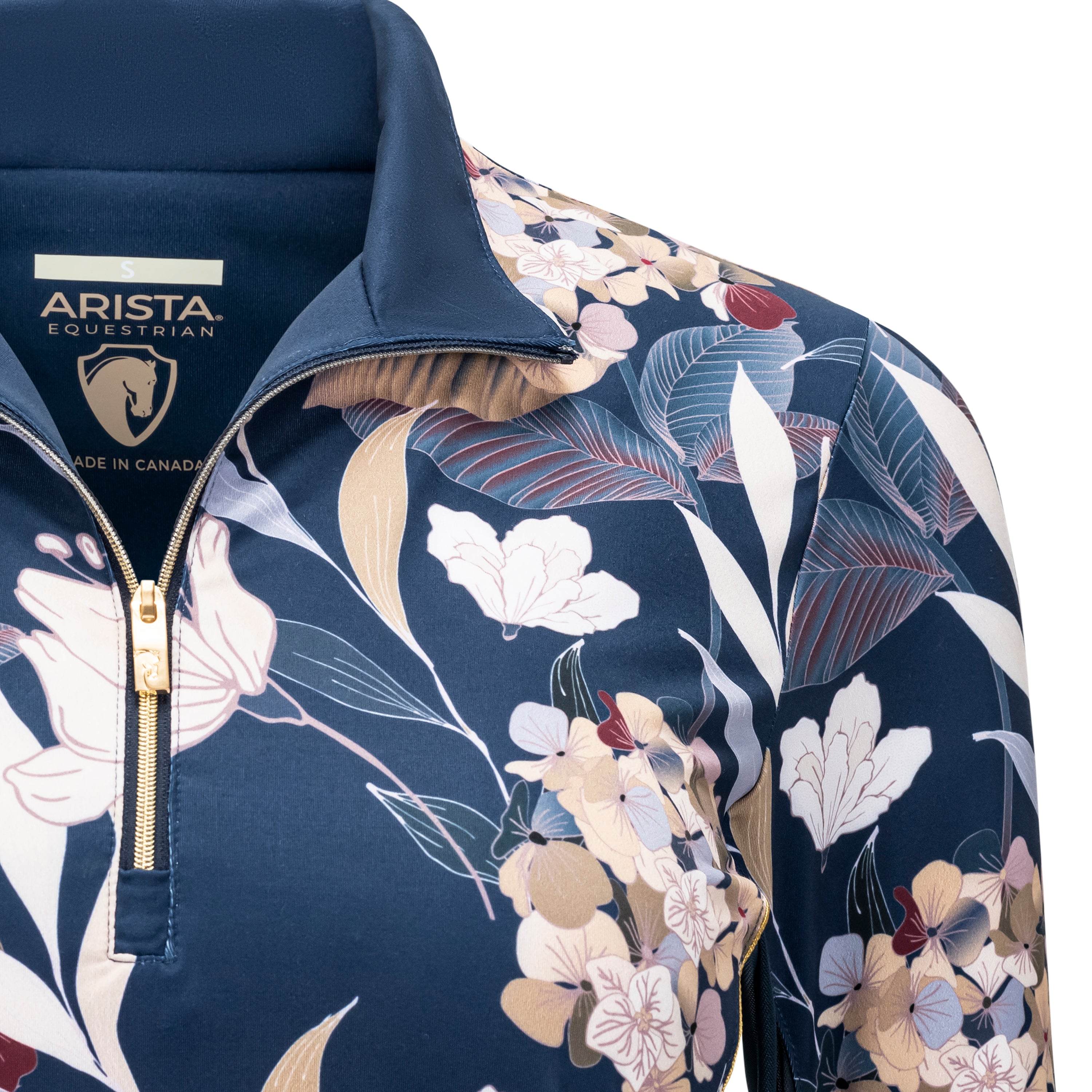 Hydrangea, Navy Sun Shirt w/MESH