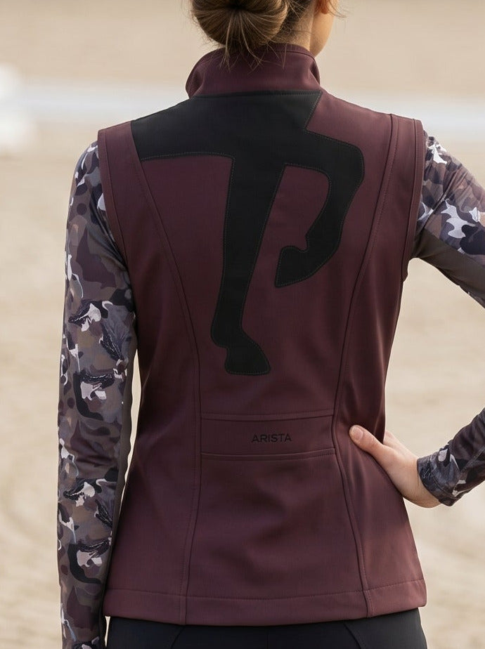Dressage Silhouette Vest, Oxblood