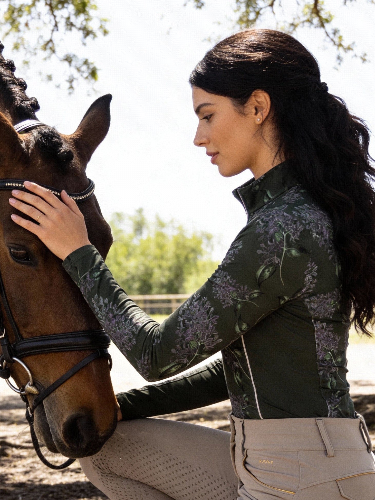 Hydrangea, Lichen Sun Shirt w/ MESH