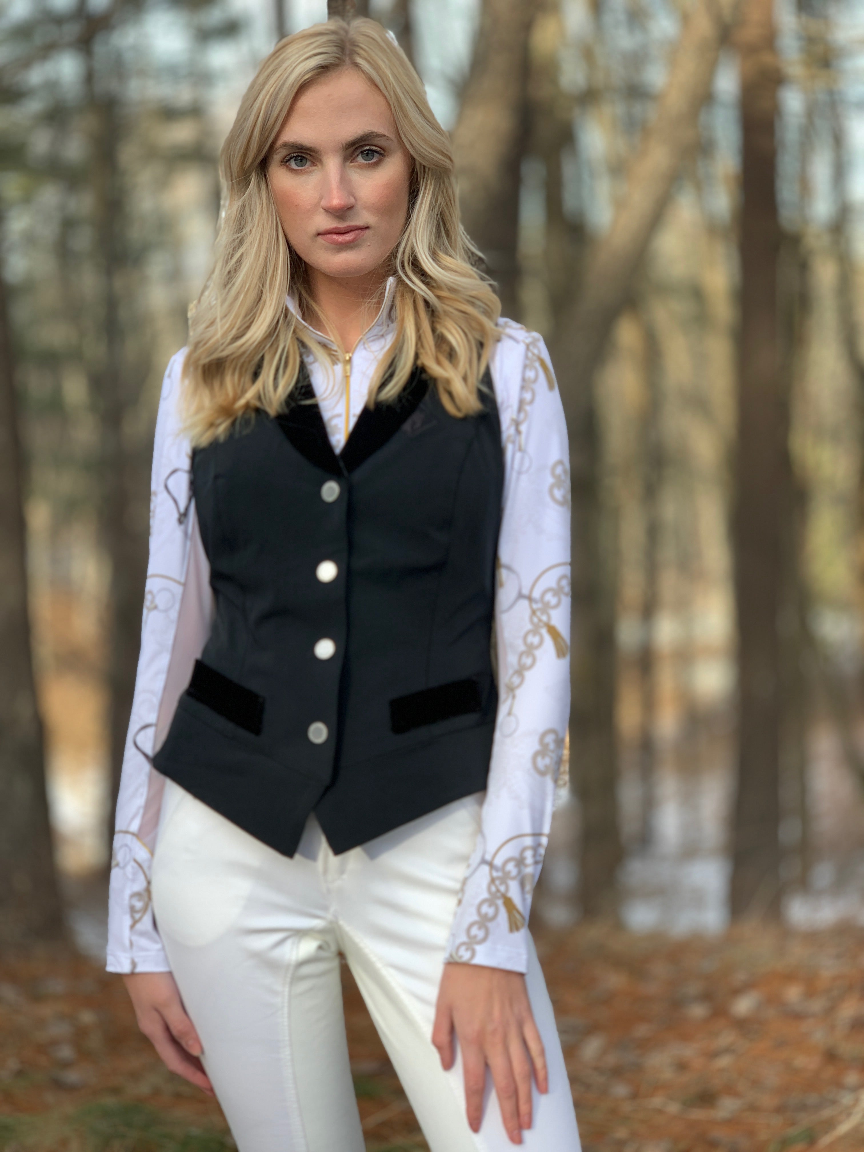 Dressage Vest, Black - Clearance-NO RETURNS