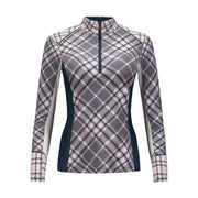 5th Avenue, Peony & Navy Sun Shirt w/Mesh