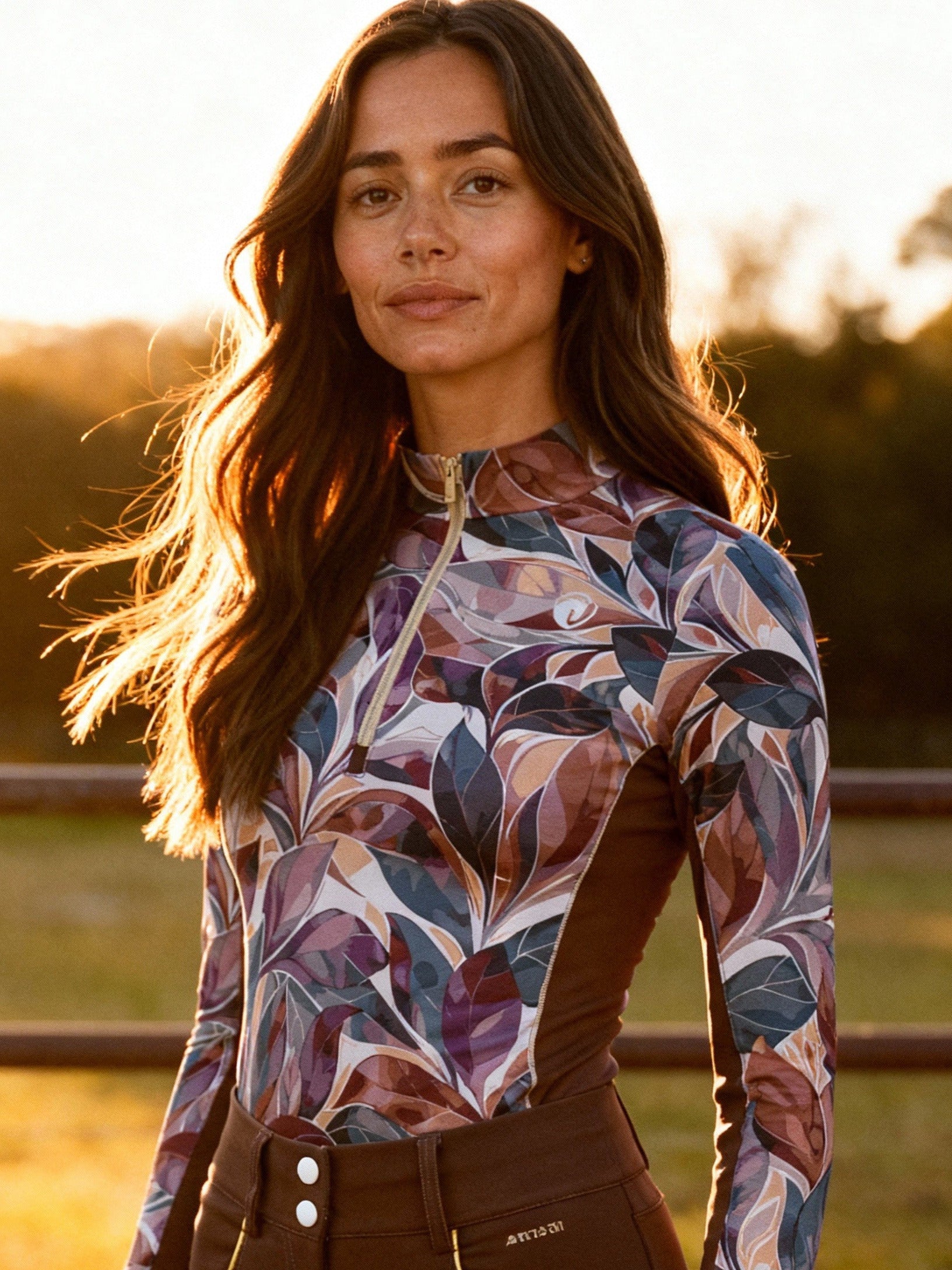 Autumn Leaves, Rosewood Sun Shirt