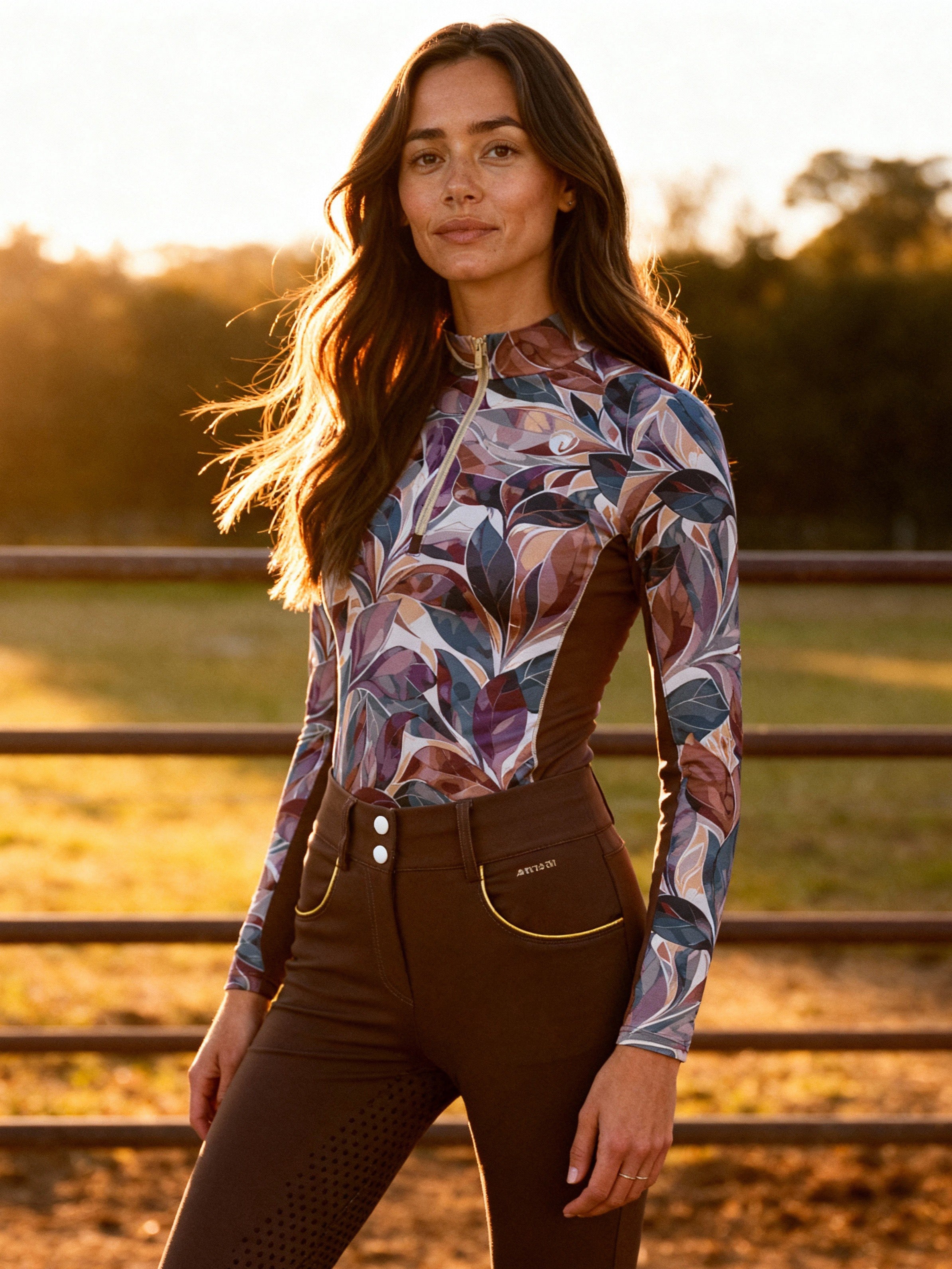 Autumn Leaves, Rosewood Sun Shirt
