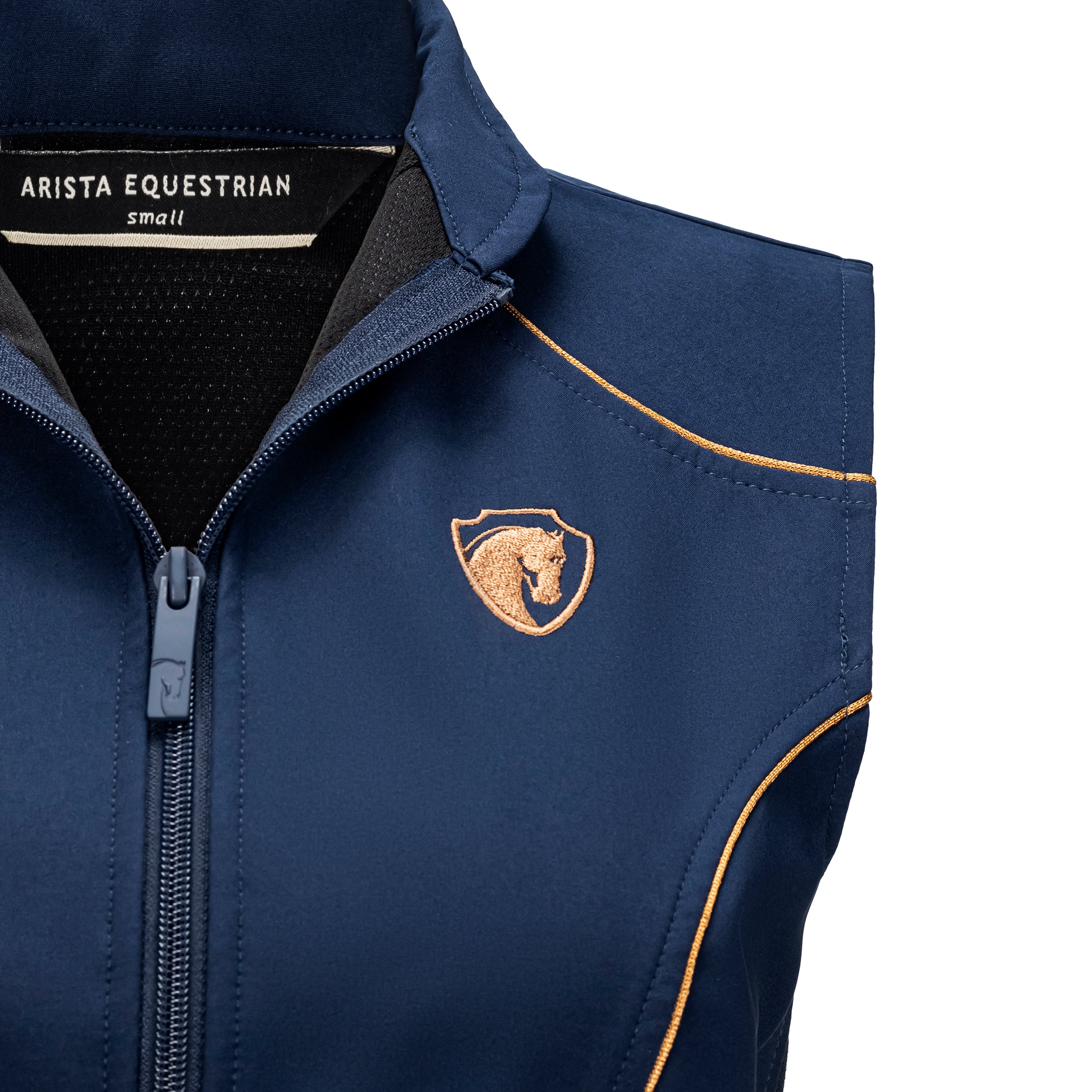 Iconic Bit Vest, Navy w/ Bronze
