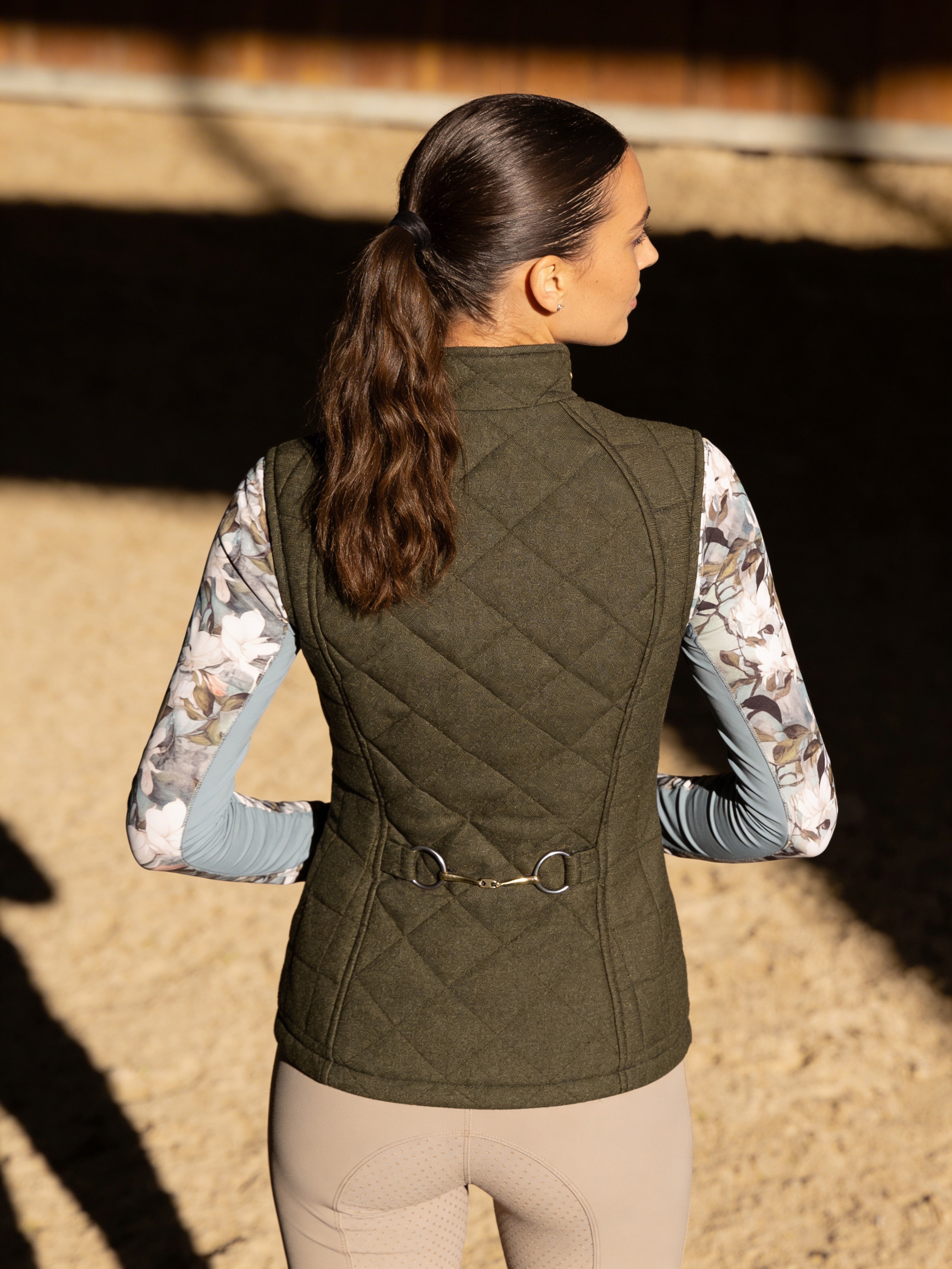 Quilted Iconic Bit Vest, Lichen – Arista Equestrian