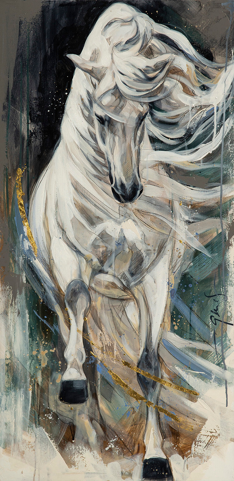 Elise Genest 'Moonlight', Black Sun Shirt w/Mesh