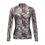 Botanique, Wine Sun Shirt w/mesh