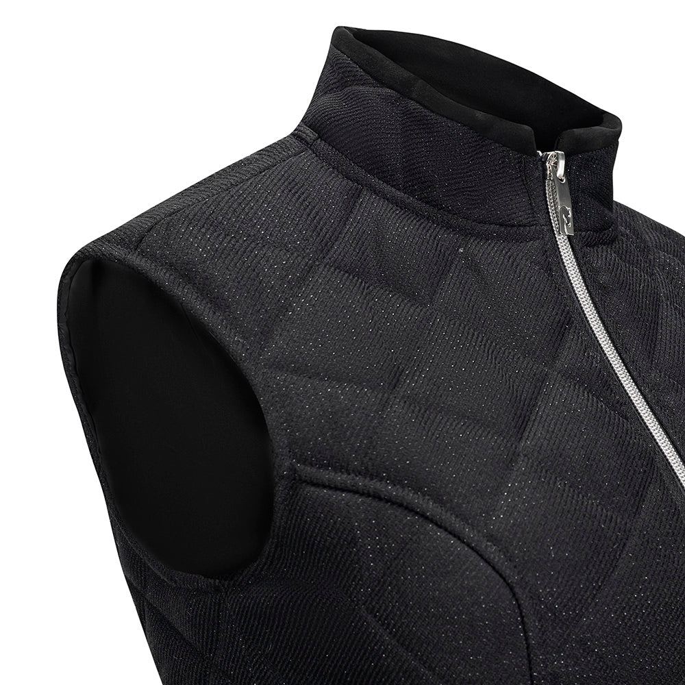 Radiance Quilted Vest, Black